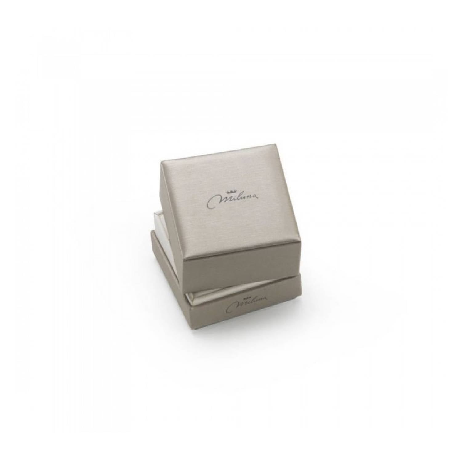 Anello Donna Miluna Solitario Oro Bianco 18 KT Diamanti LID3213-011G7